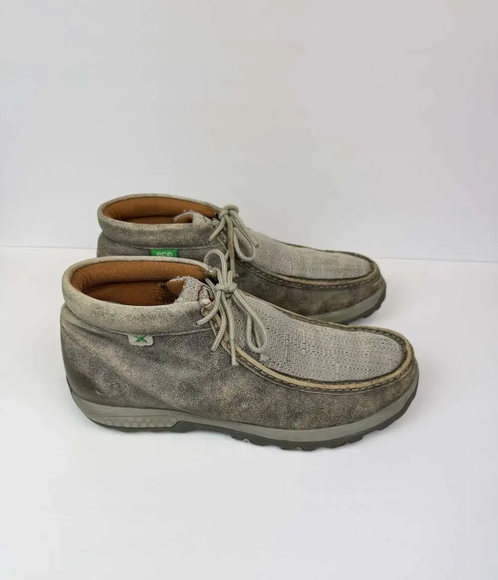Twisted X Men's MXC0005 CellStretch Chukka Driving Moccasin Grey/Light Grey
